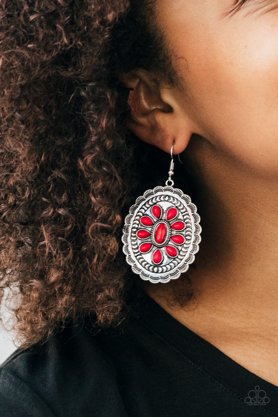 Absolutely Apothecary - Red Paparazzi Earring