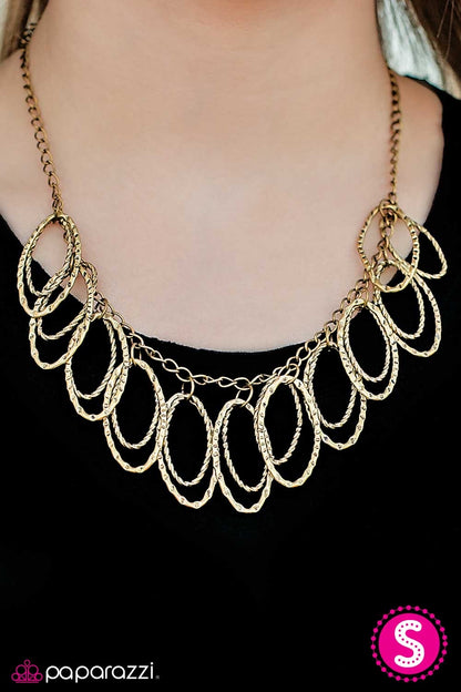 Just Fringe - Brass Necklace