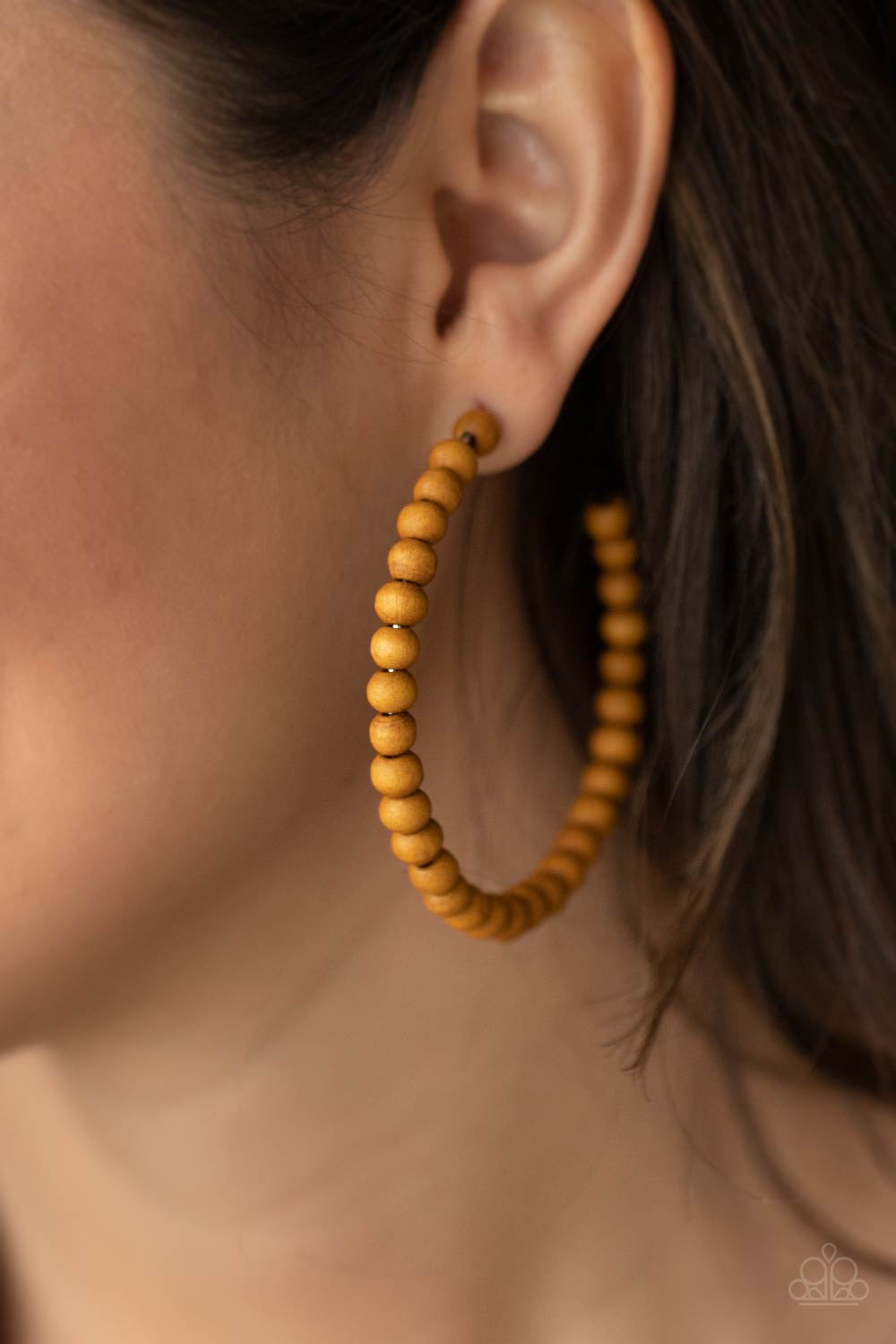 Should Have, Could Have, WOOD Have - Brown Paparazzi Earring