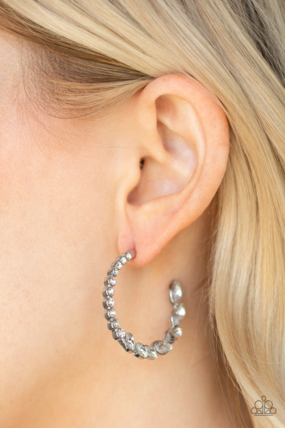 Prime Time Princess - White Paparazzi Earring