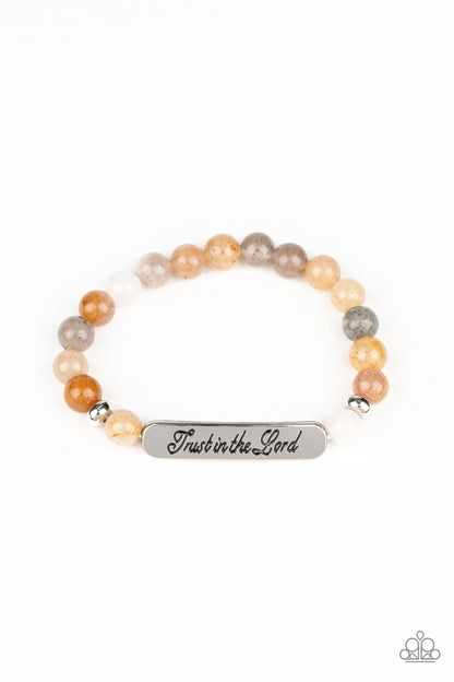 Keep The Trust - Brown Paparazzi Bracelet