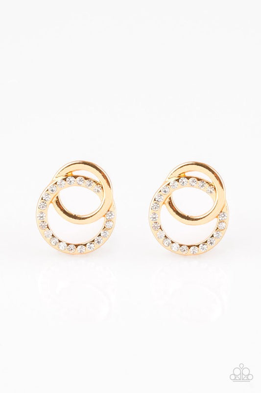 In Great Measure - Gold Paparazzi Earring