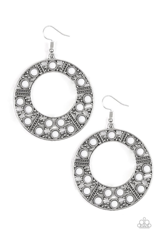 San Diego Samba - White Paparazzi Earring