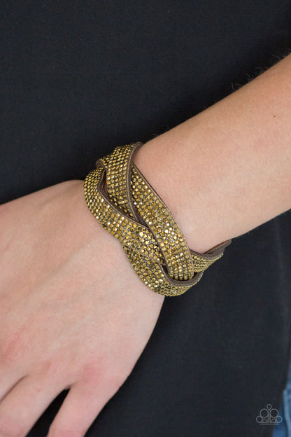 Nice Girls Finish Last - Brass Paparazzi Bracelet