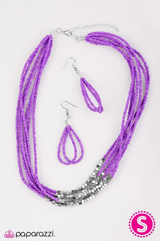 Crash The Party - Purple Necklace