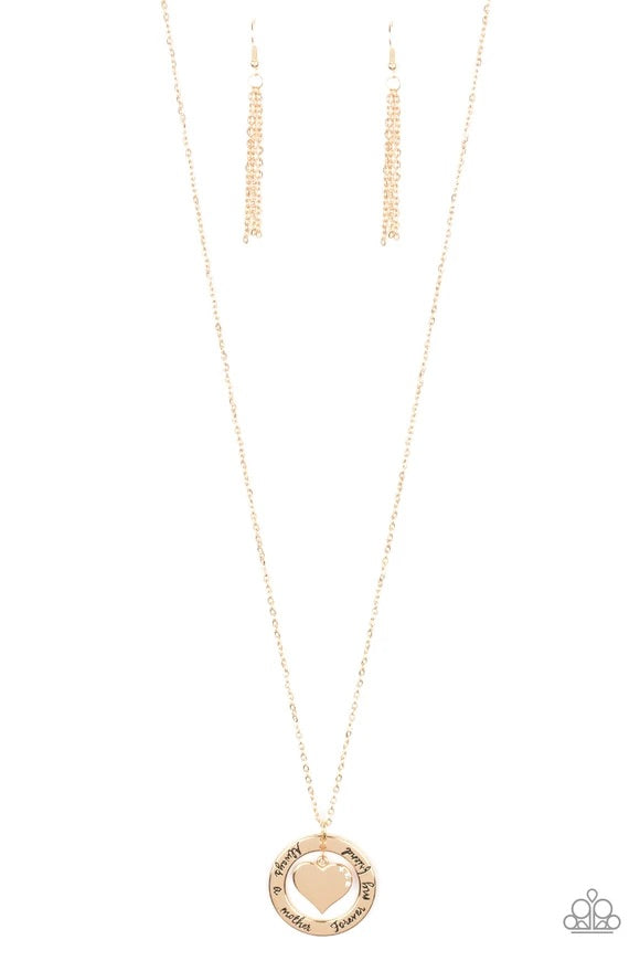 Always A Mother, Forever My Friend - Gold Paparazzi Necklace