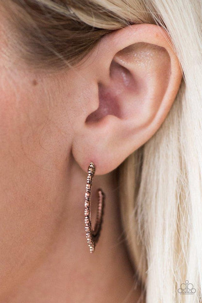 Incan Iridescence - Copper Paparazzi Earring