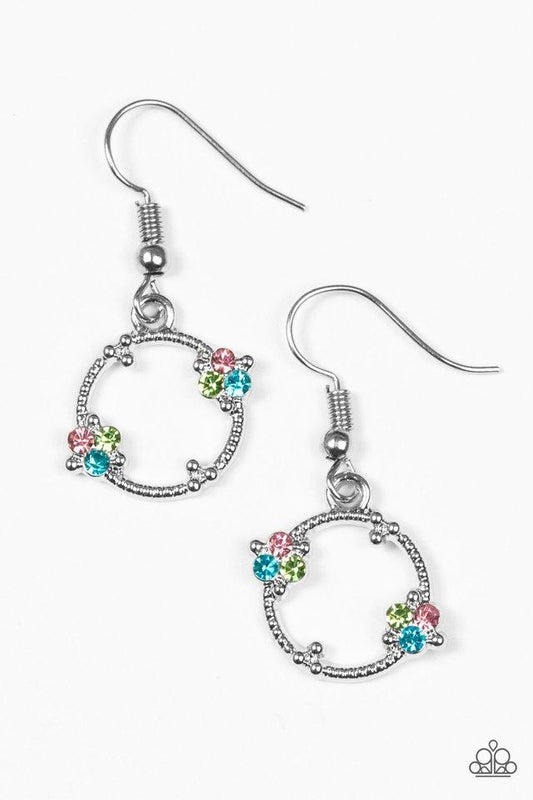 Double The Bubble - Multi Paparazzi Earring