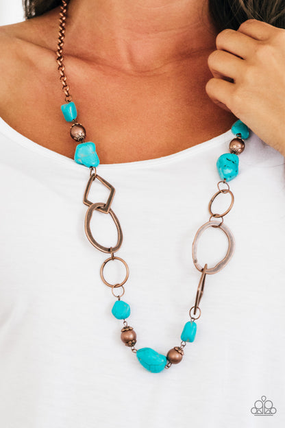 That’s TERRA-ific! - Copper/Blue Necklace