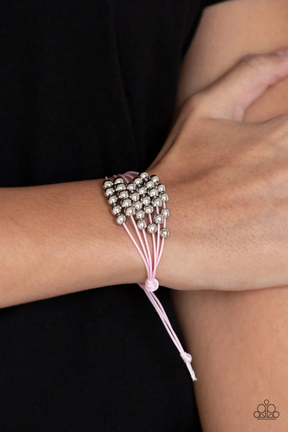 Without Skipping A BEAD - Pink Bracelet