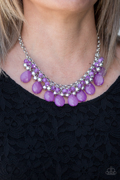 Trending Tropicana - Purple Necklace