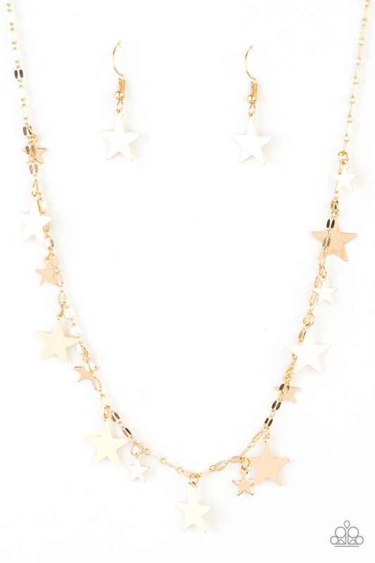 Starry Shindig - Gold Paparazzi Necklace