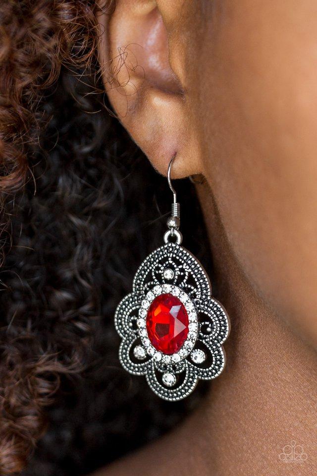 Reign Supreme - Red Paparazzi Earring