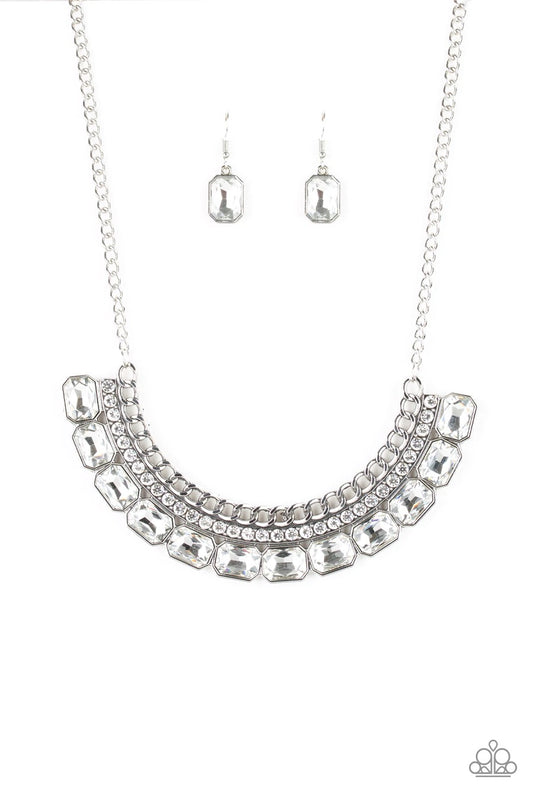 Killer Knockout - White Paparazzi Necklace