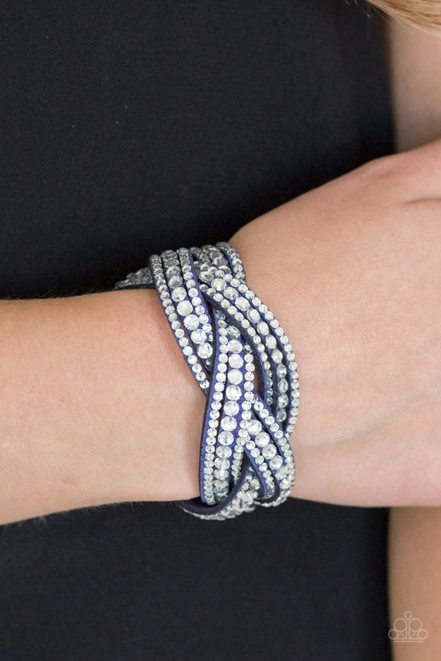 Bring On The Bling - Blue Bracelet