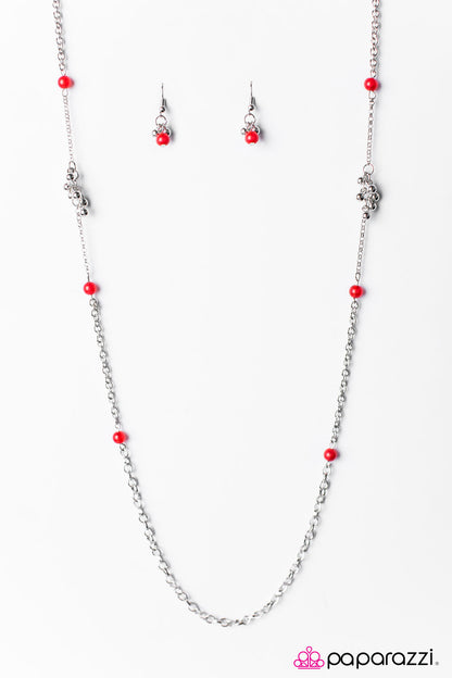 Twinkling Twilight - Red Necklace