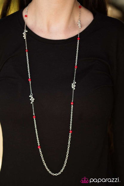 Twinkling Twilight - Red Necklace