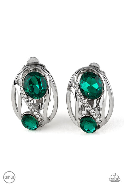 Where's The FIREWORK? - Green Paparazzi Earring