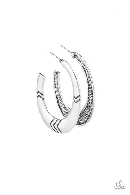 Tribe Pride - Silver Hoop Earring