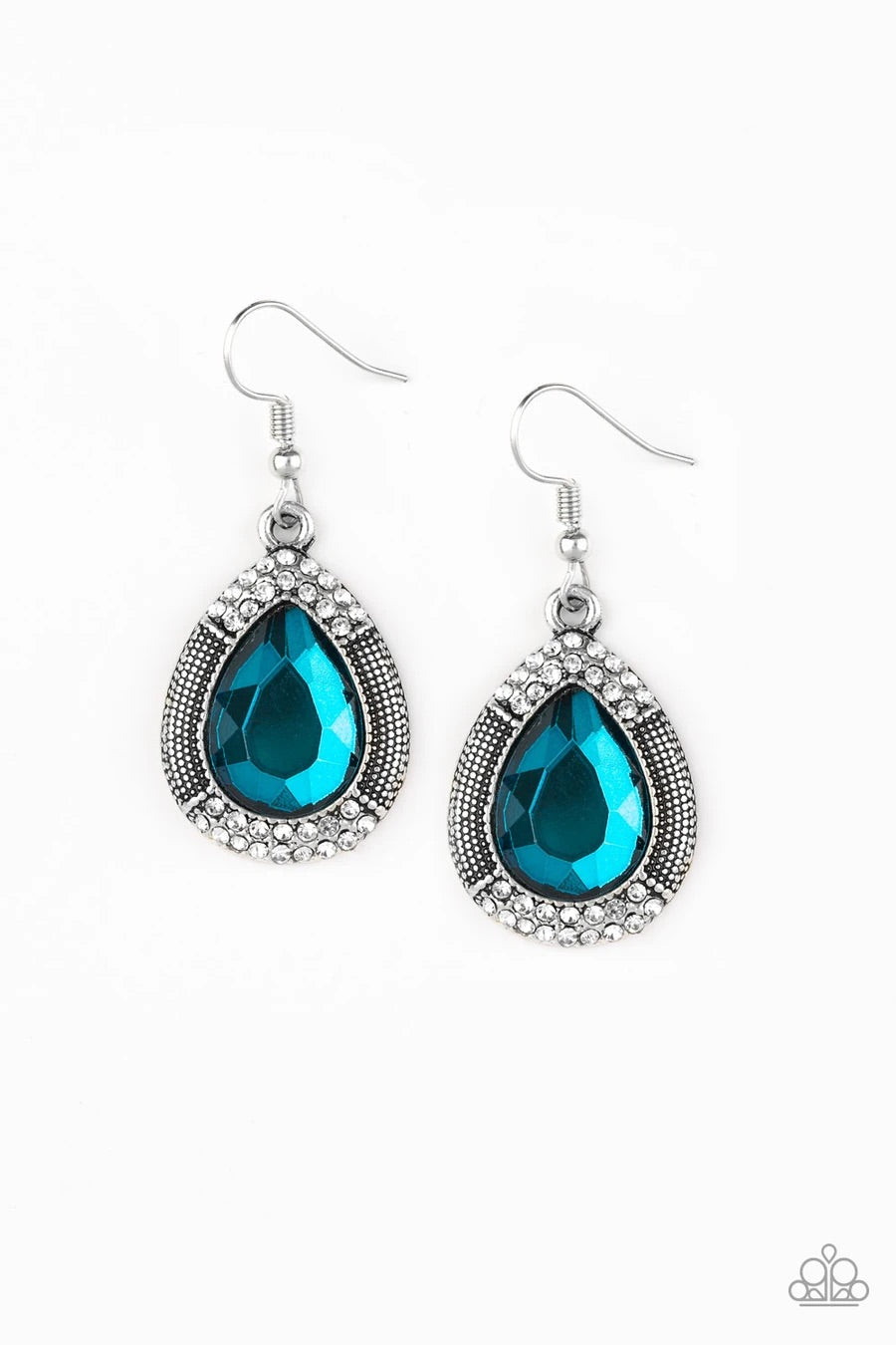 Grandmaster Shimmer - Blue Paparazzi Earring