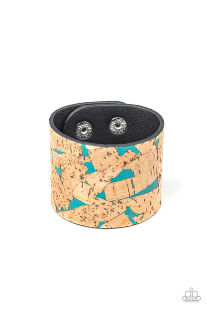 Cork Congo - Blue Paparazzi Bracelet