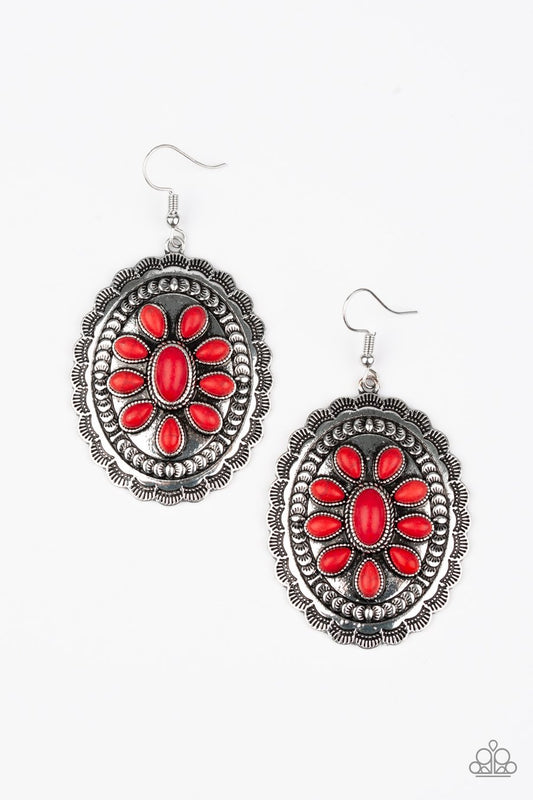 Absolutely Apothecary - Red Paparazzi Earring