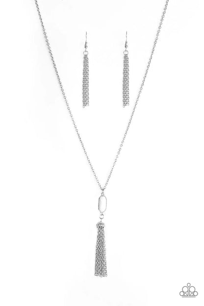 Tassel Tease - White Necklace