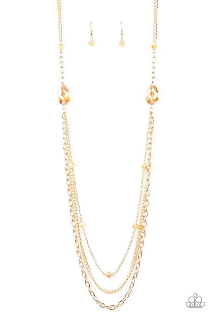 Dare To Dazzle - Gold Paparazzi Necklace