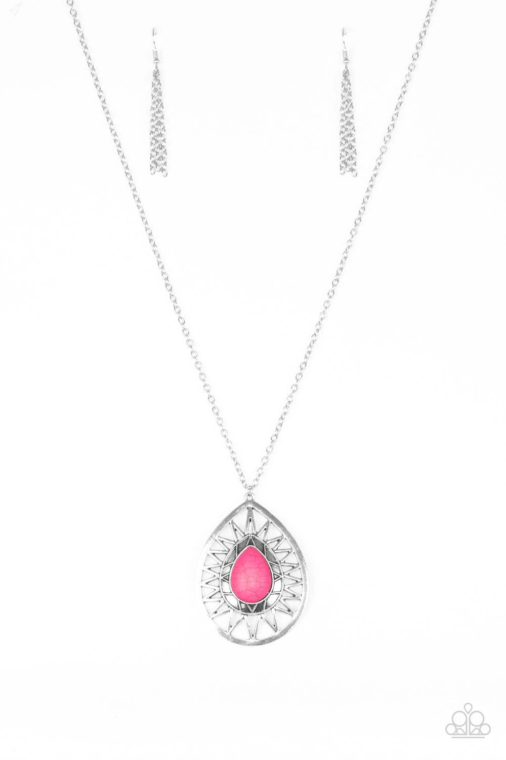 Summer Sunbeam - Pink Necklace