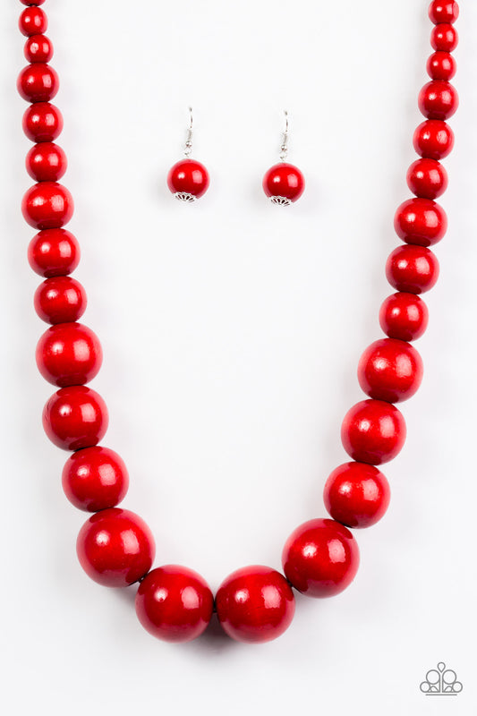 Effortlessly Everglades - Red Necklace