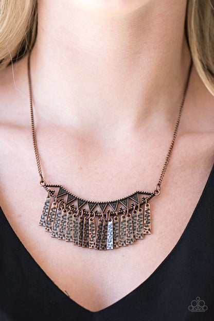 Terrifically Triassic - Copper Necklace