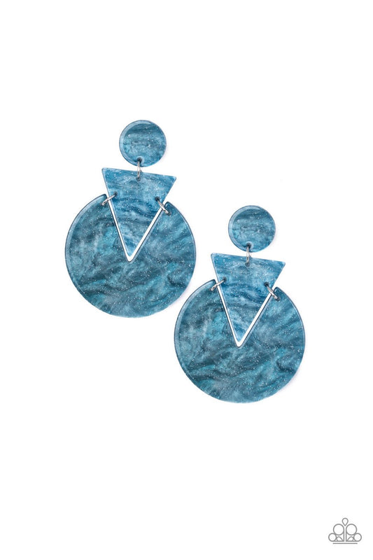 Head Under WATERCOLORS - Blue Post Earring