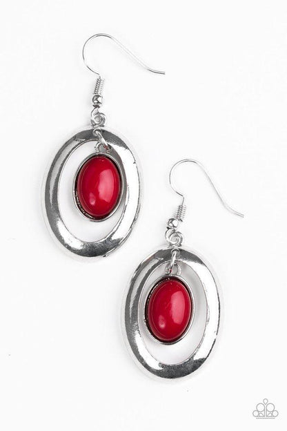 BEAD-iful Stranger - Red Earring