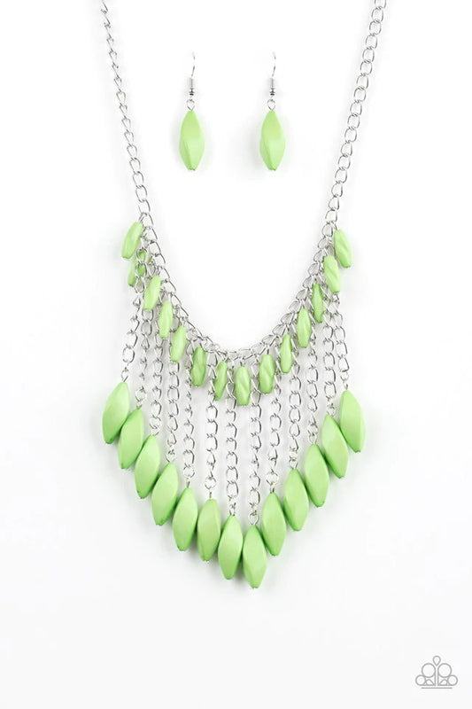 Venturous Vibes - Green Necklace