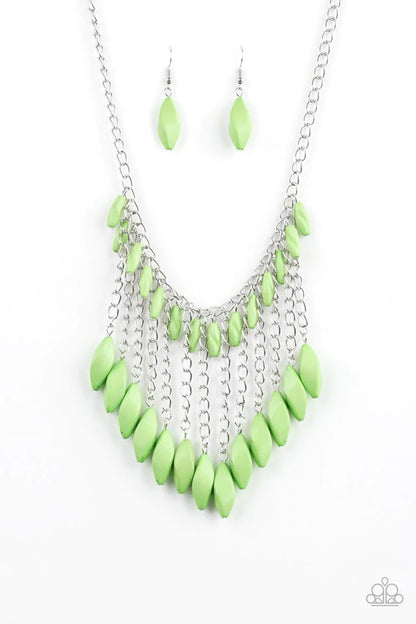 Venturous Vibes - Green Necklace