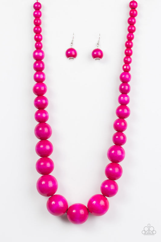 Effortlessly Everglades - Pink Necklace
