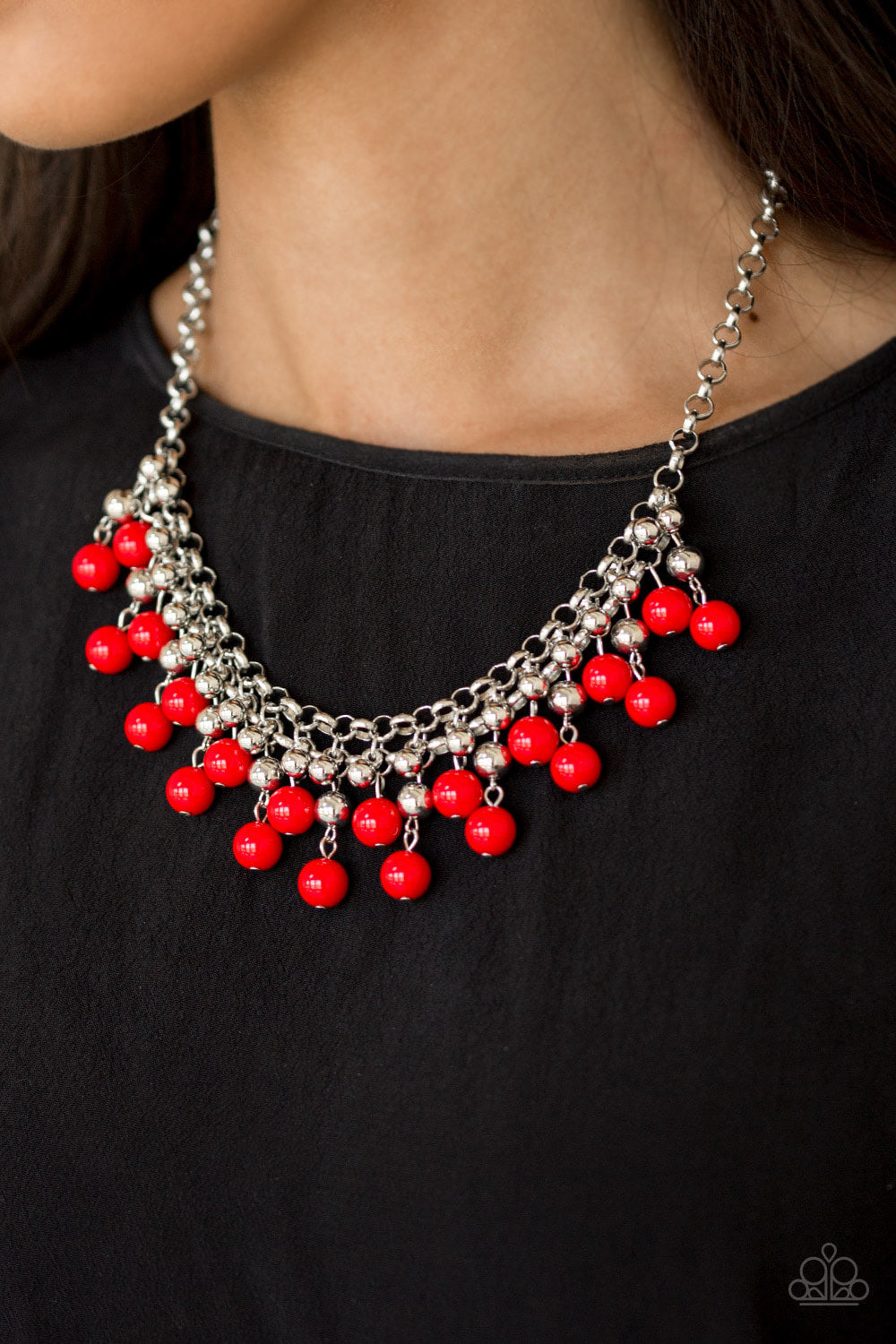 Friday Night Fringe - Red Necklace