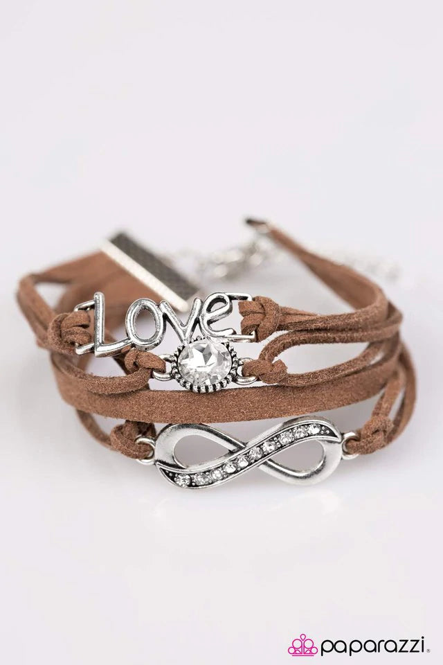 Infinitely Irresistible - Brown Paparazzi Bracelet