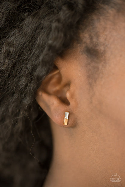 Magnificently Millennial - Gold Paparazzi Earring