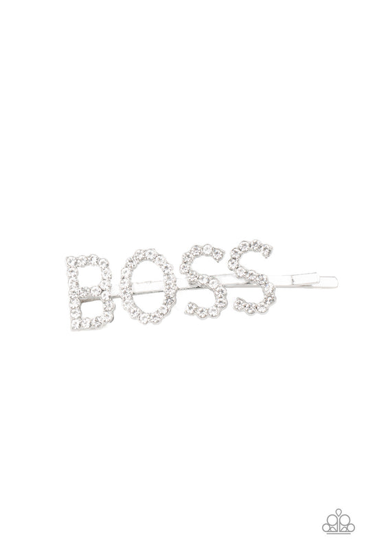 Yas Boss! - White Hair Clip