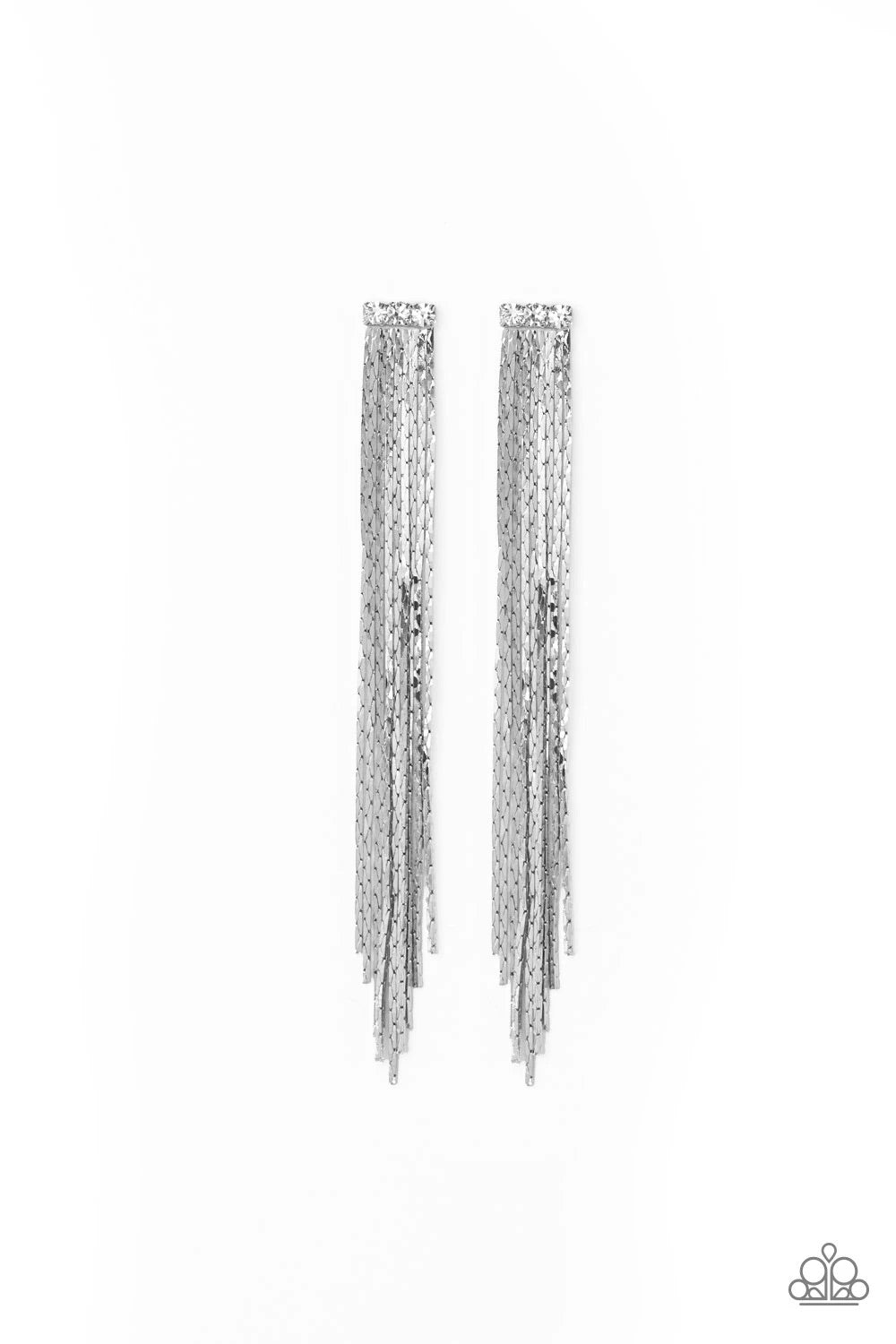 Night At The Oscars - White Paparazzi Earring