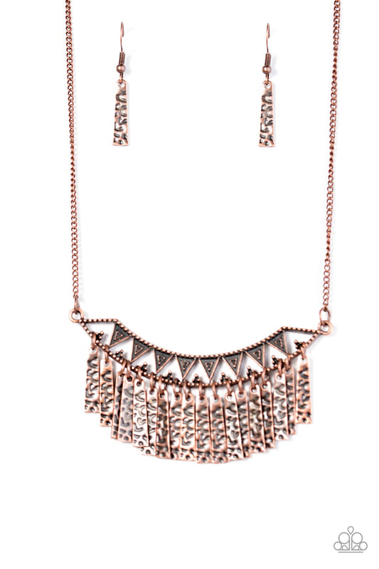Terrifically Triassic - Copper Necklace