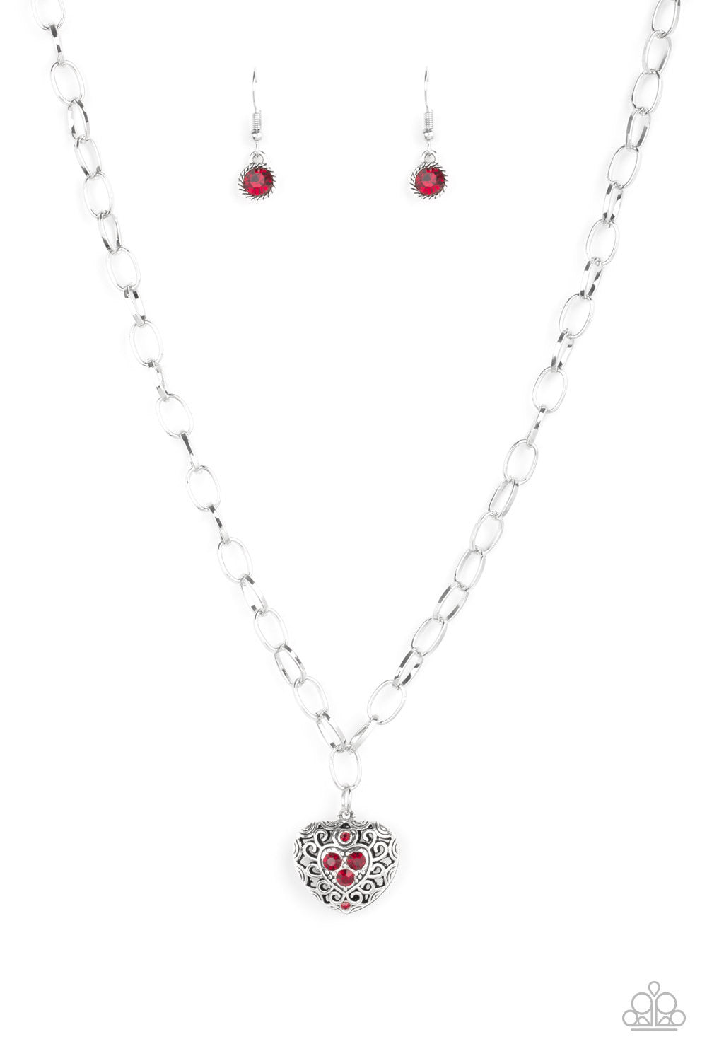 No Love Lost - Red Paparazzi Necklace