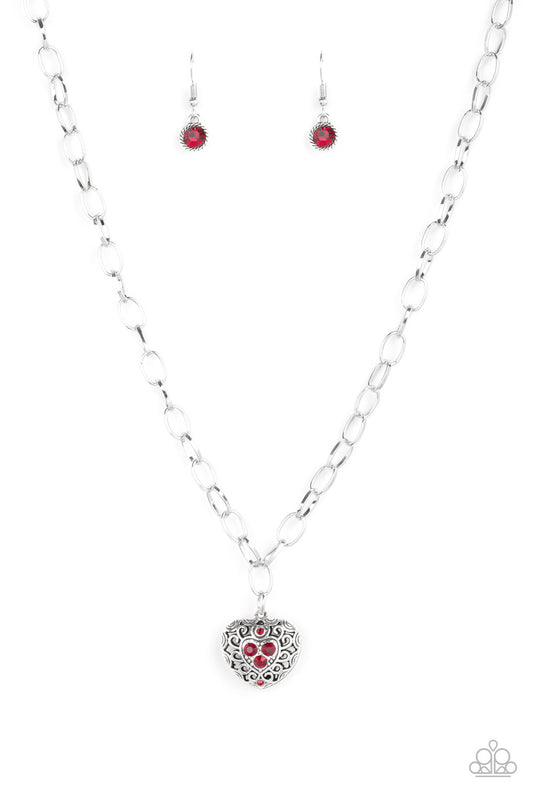 No Love Lost - Red Paparazzi Necklace