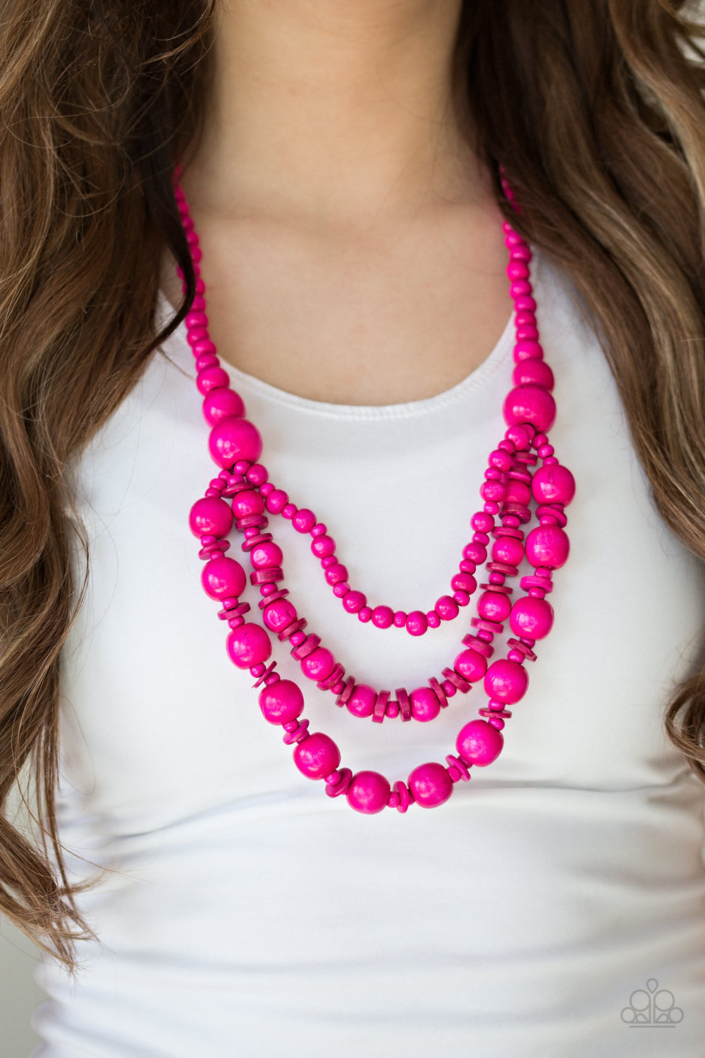 Rio Rainbows - Pink Paparazzi Necklace