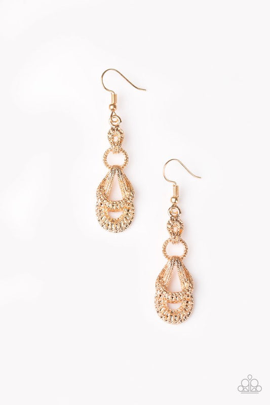 Romantic Radiance - Gold Paparazzi Earring