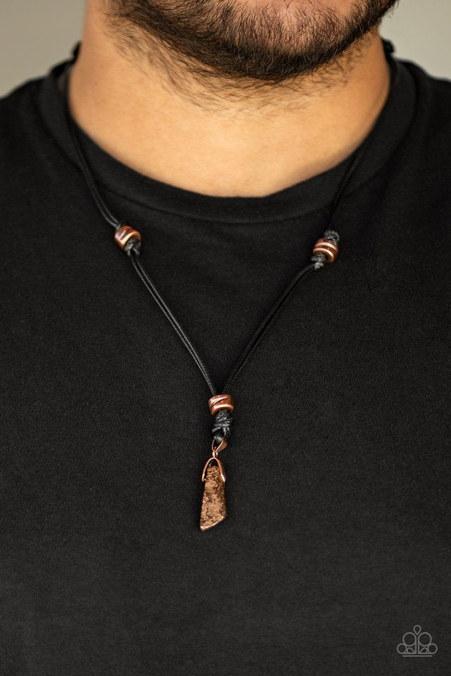 Midnight Meteorite - Copper Necklace