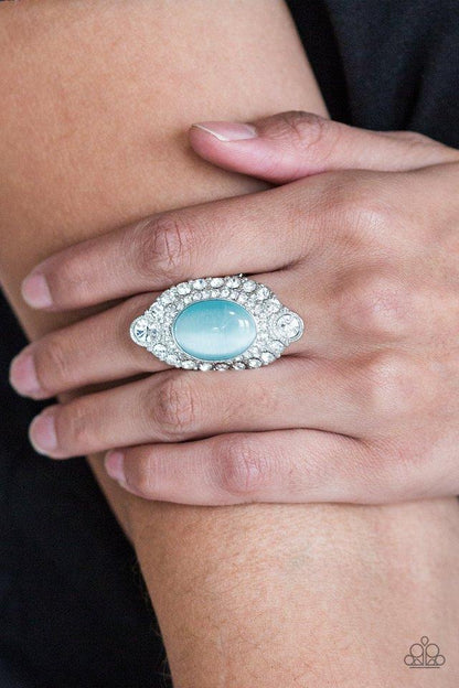 Riviera Royalty - Blue Paparazzi Ring