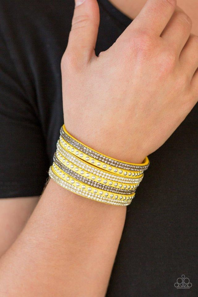 Victory Shine - Yellow Paparazzi Bracelet