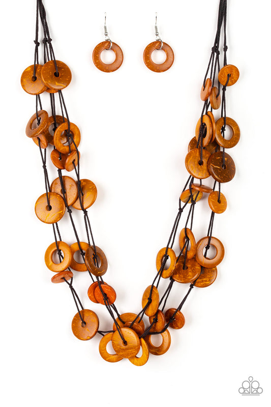 Wonderfully Walla Walla - Orange Necklace